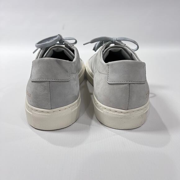 COMMON PROJECTS Achilles Low Sneakers Grey Nubuck 2366 EU 44 US 11 Shoes ITALY - Picture 13 of 13